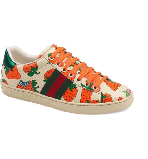 gucci shoes strawberry|Gucci ace sneakers on sale.